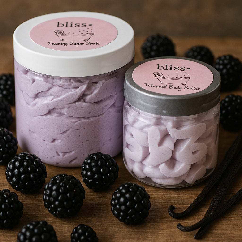 Black Raspberry Vanilla Foaming Shower Scrub / Body Butter