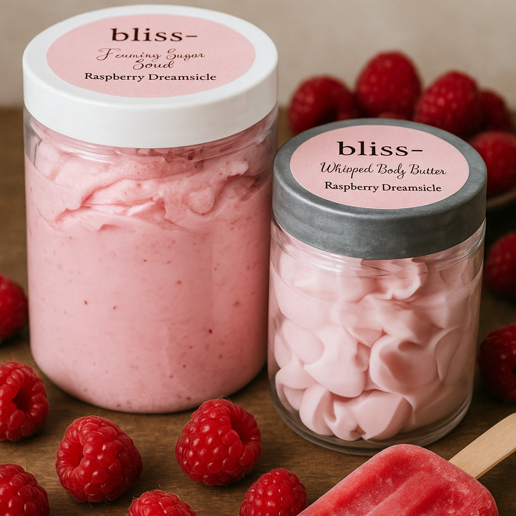Raspberry Dreamsicle Foaming Shower Scrub / Body Butter