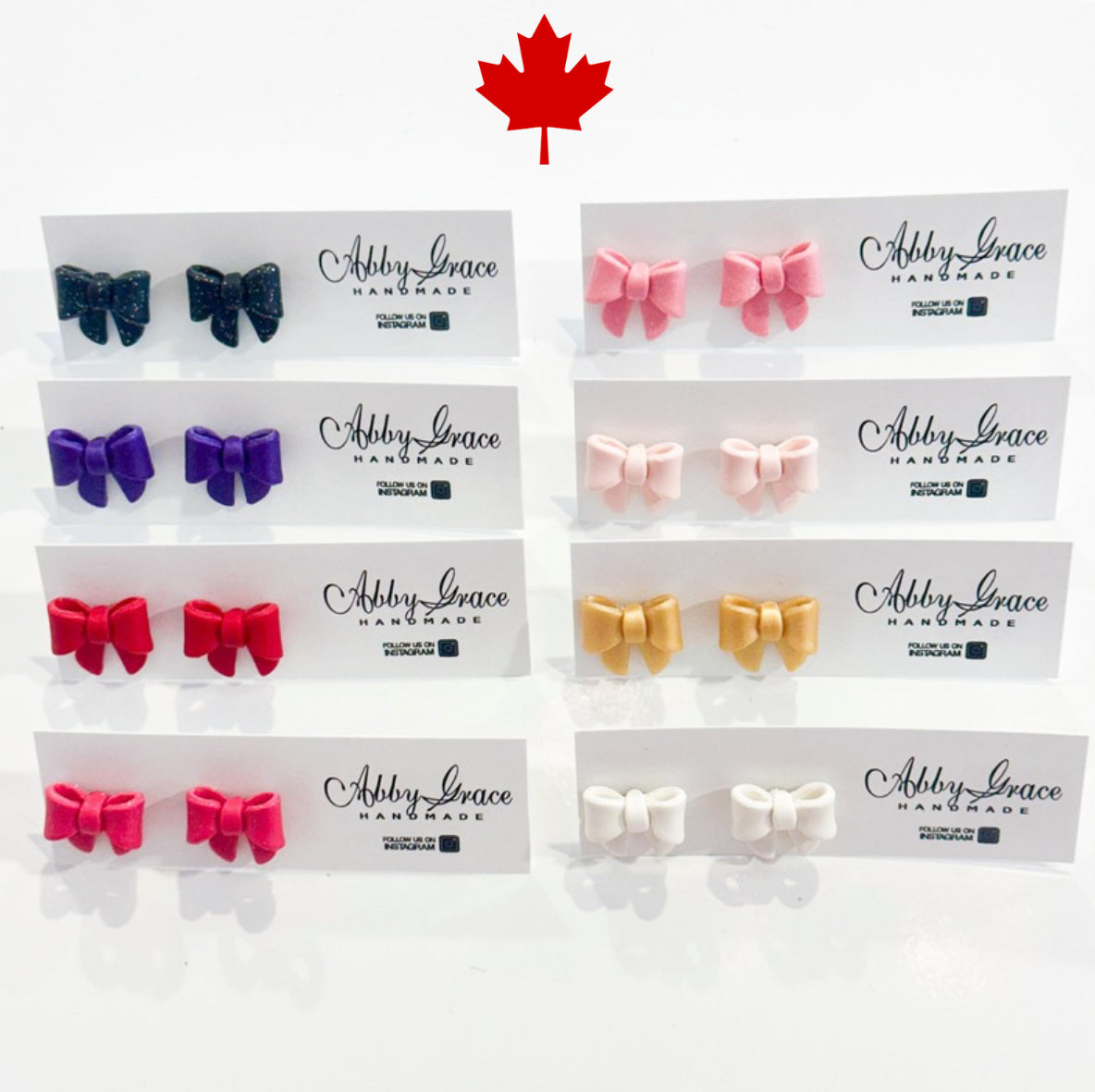 Bow Clay Studs