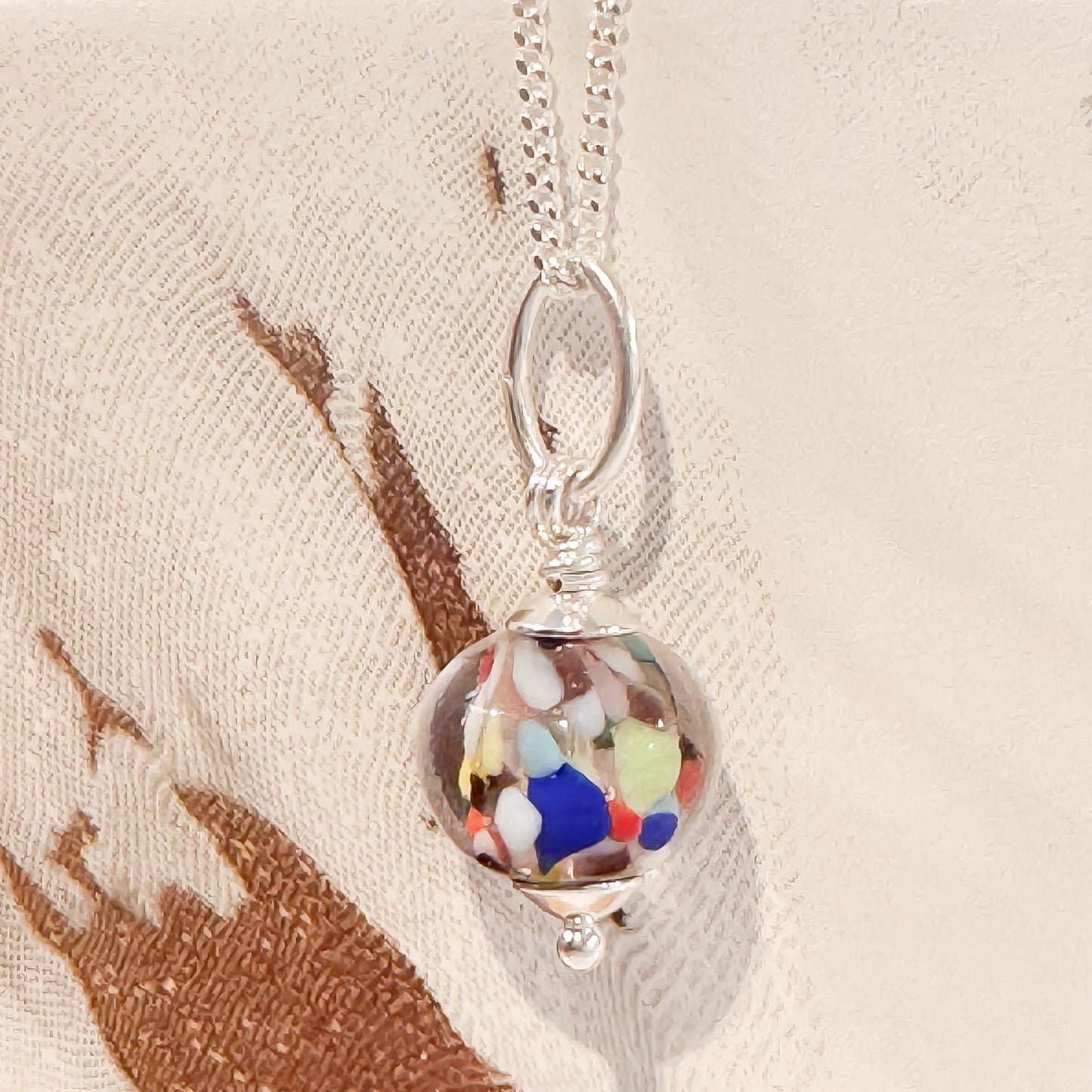 Kaleidoscope Murano Glass Necklace