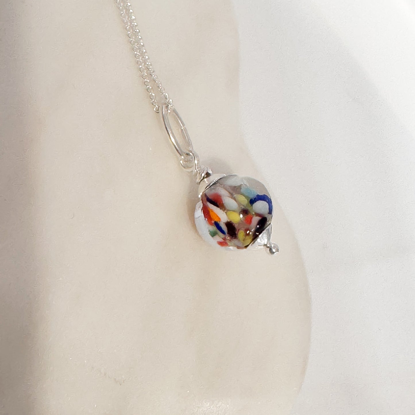 Kaleidoscope Murano Glass Necklace