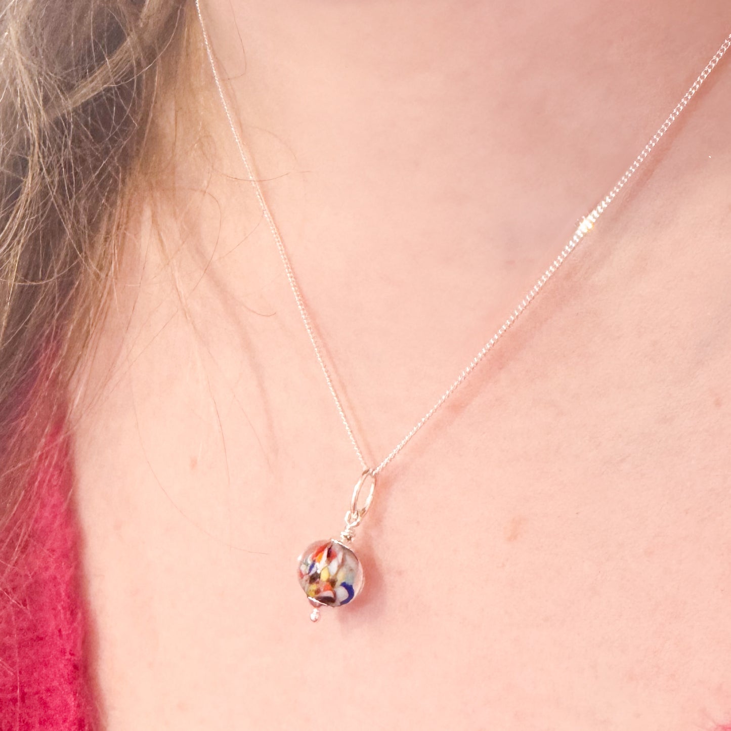 Kaleidoscope Murano Glass Necklace