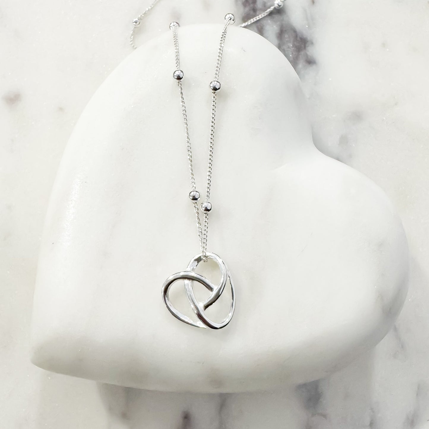 Love Knot Heart Necklace