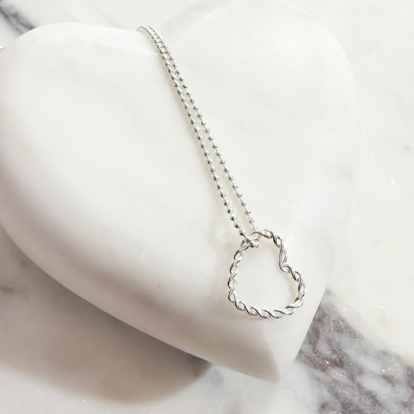 Twisted Heart Necklace