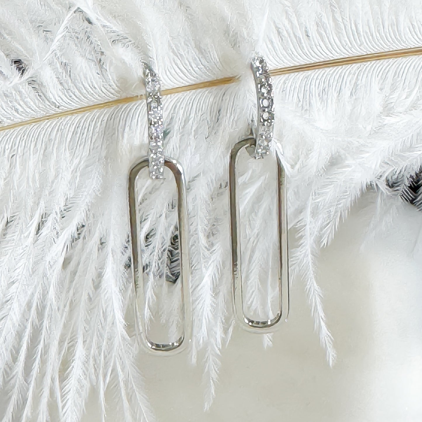 Cubic Zirconia Silver Earrings