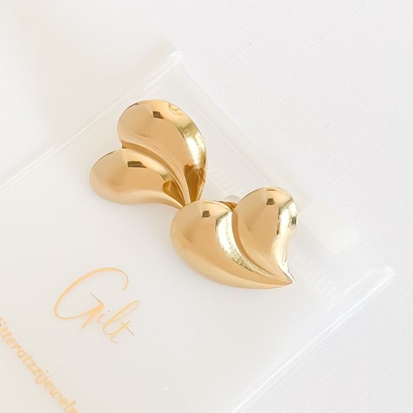 Double Drop Heart Earrings