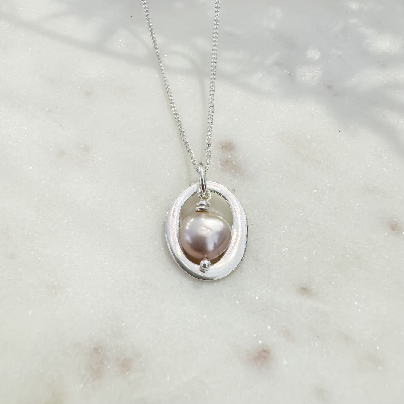 Abstract Freshwater Pearl Necklace