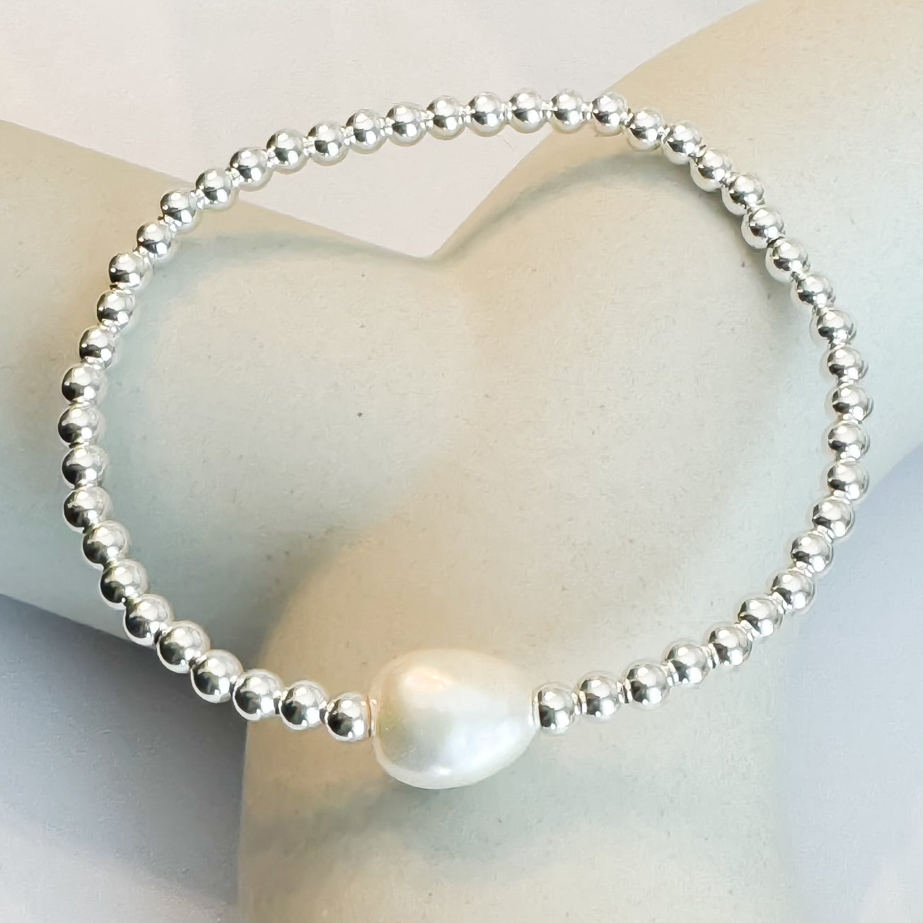 Baroque Pearl Silver Bracelet