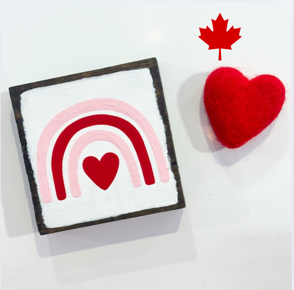 Rainbow Heart Shelf Sitter