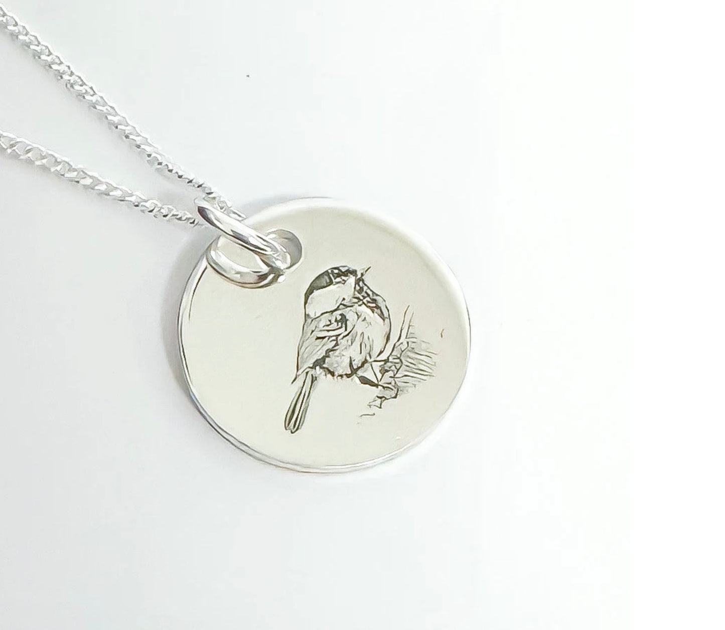 Chickadee Bird Necklace