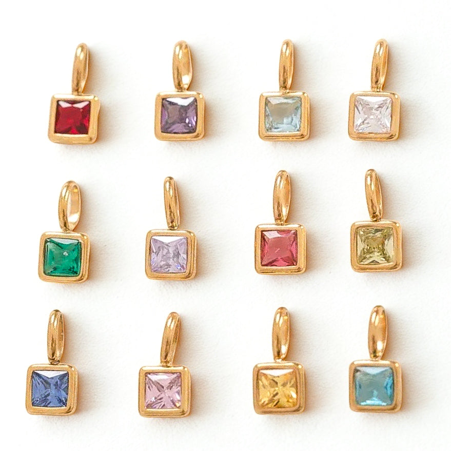 Gilt Birthstone Necklace