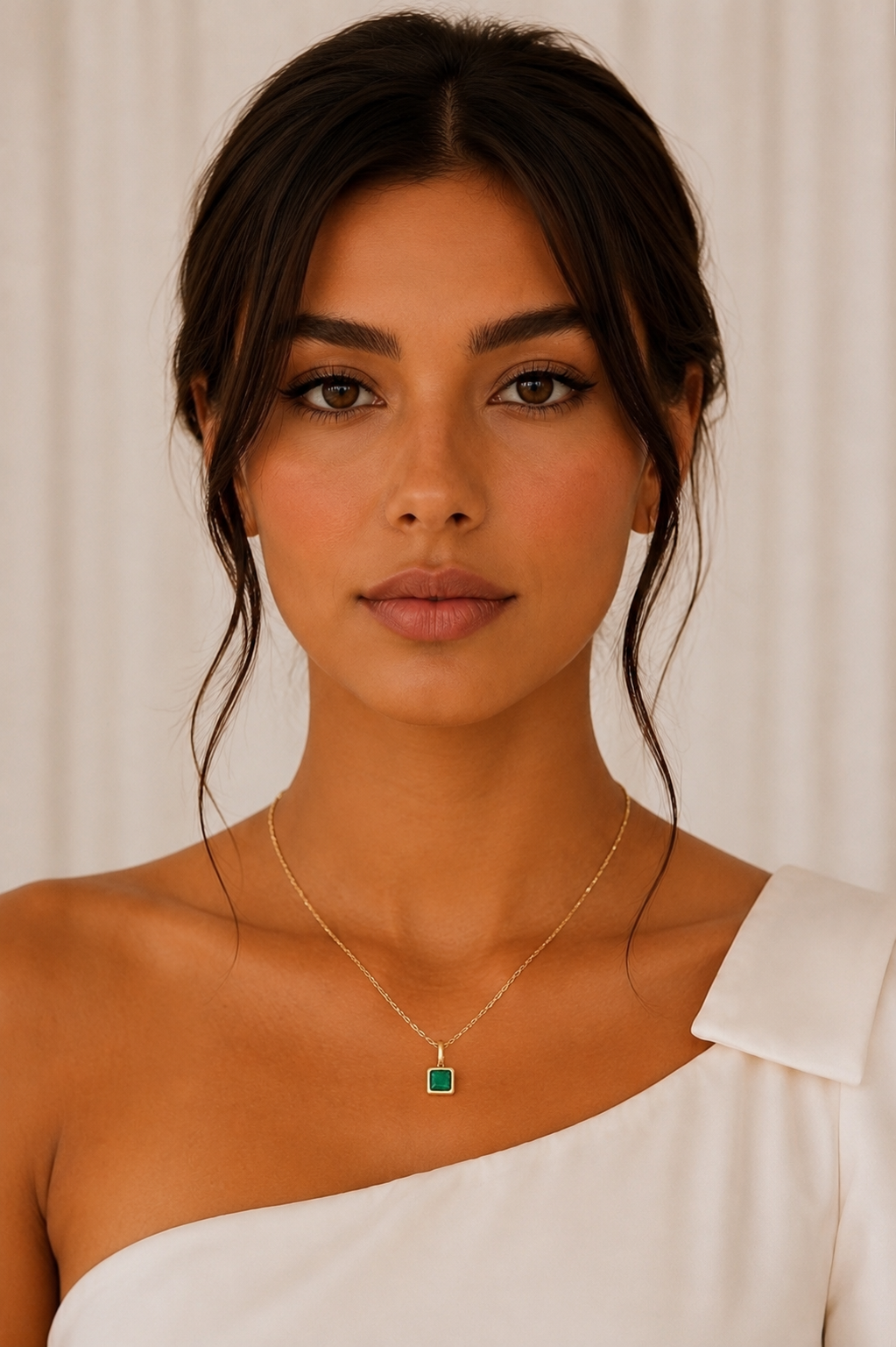 Gilt Birthstone Necklace