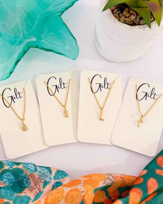 Gilt Initial Necklace