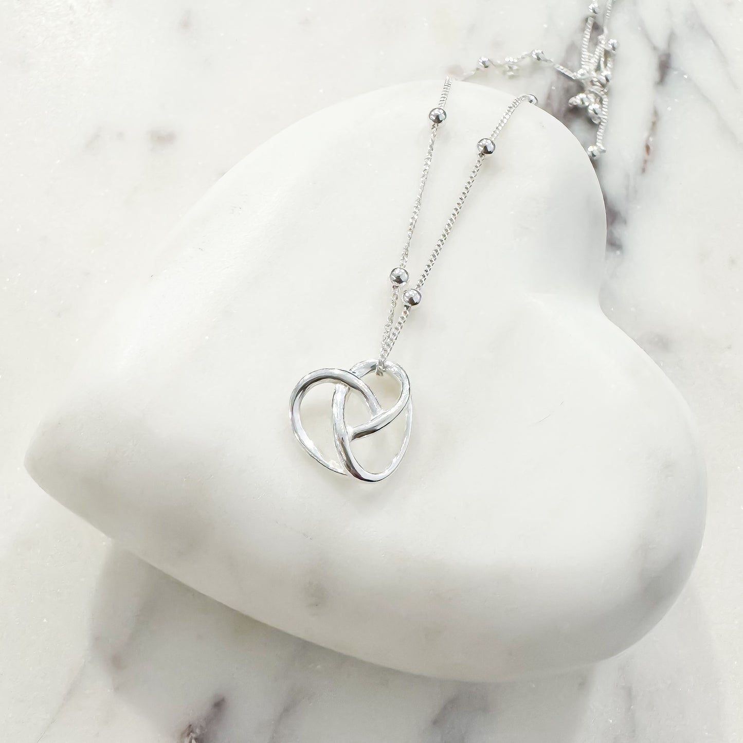Love Knot Heart Necklace