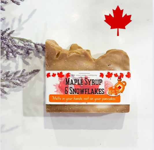 Maple Syrup & Snowflakes Soap