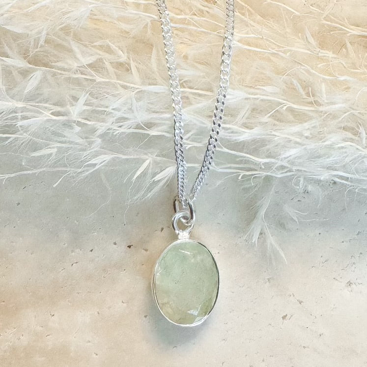 Prehnite Gemstone Necklace