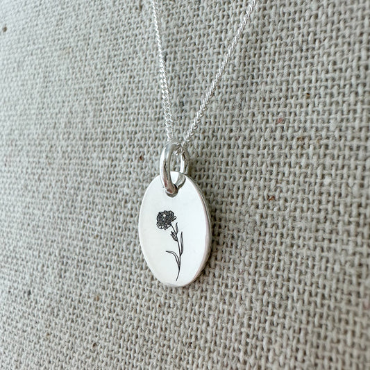 Birth Flower Necklace