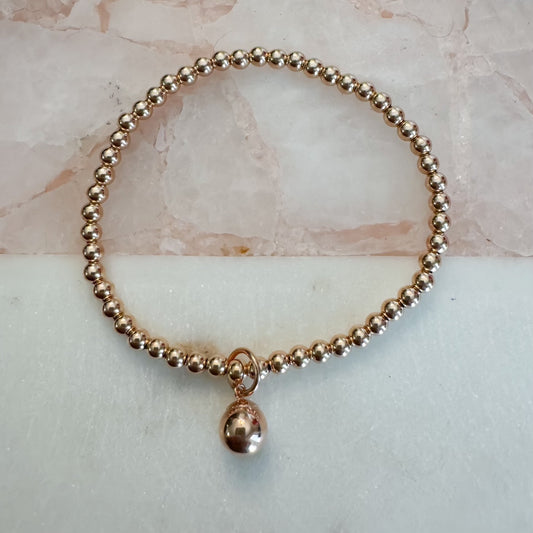 Rose Gold Filled Ball Drop Bracelet