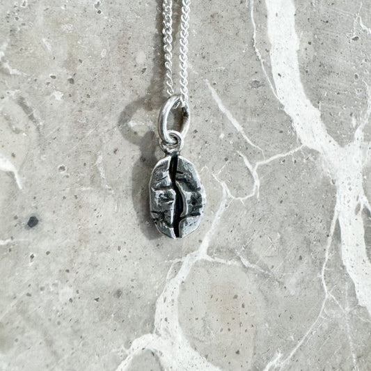 Oxidized Coffee Bean Necklace