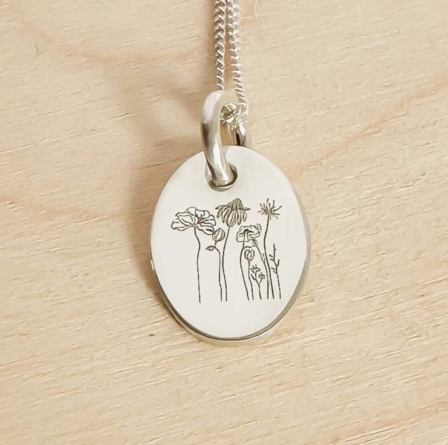 "Stay Wild" Wildflower Necklace